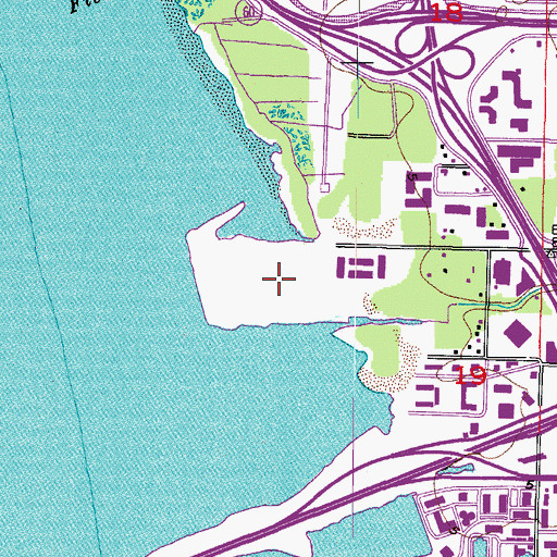 Topographic Map of Gulf Coast Center, FL