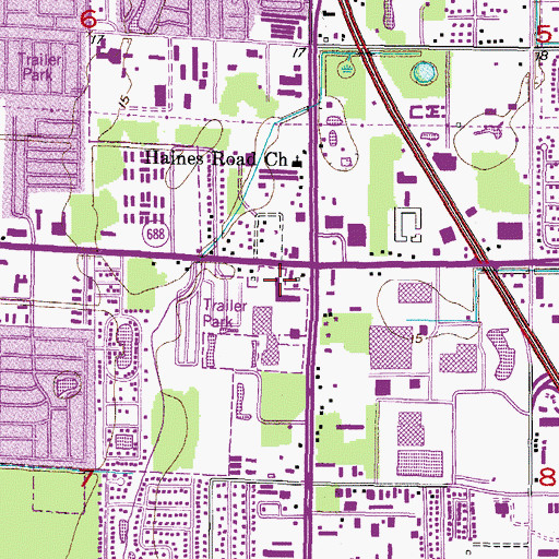 Topographic Map of Uilmerton Pointe Plaza, FL