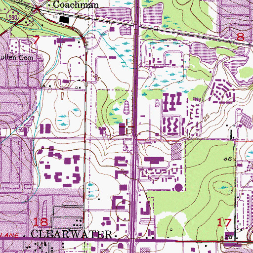 Topographic Map of Serendipity Plaza, FL