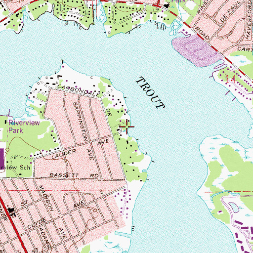 Topographic Map of Northtown Square, FL