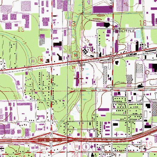 Topographic Map of Norwood Plaza, FL