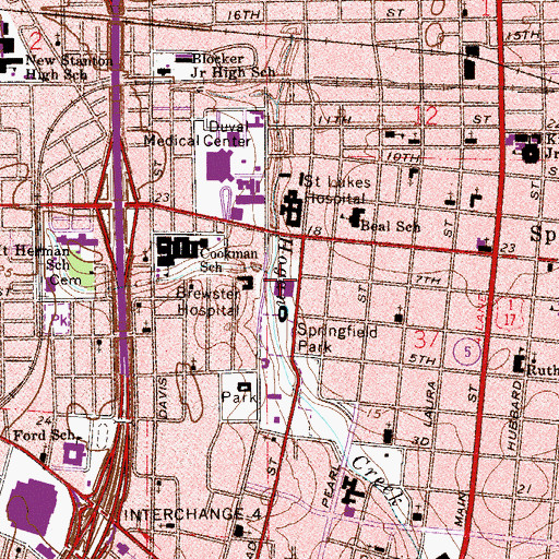 Topographic Map of The Village Shoppes, FL