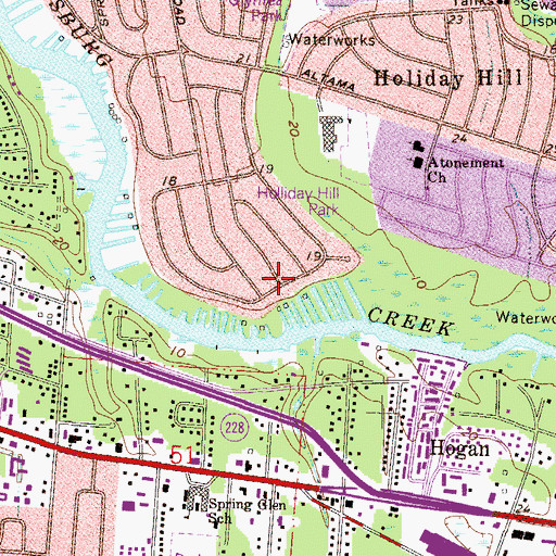 Topographic Map of Regency Square, FL