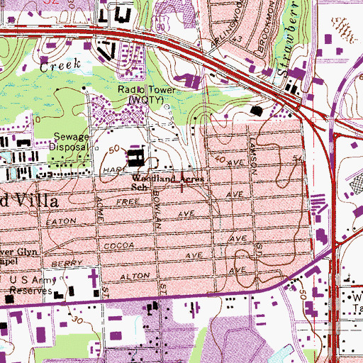 Topographic Map of Stevens Point Plaza, FL