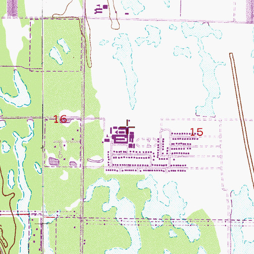 Topographic Map of Palm Bay High School, FL