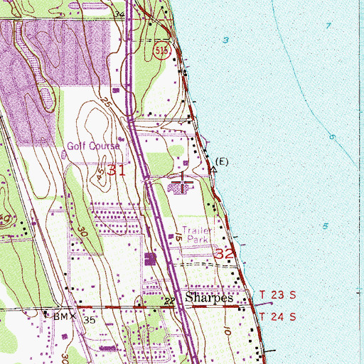 Topographic Map of Fairglen Elementary School, FL