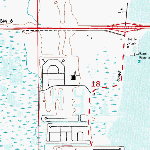Topographic Map of Exceptional Education Center, FL