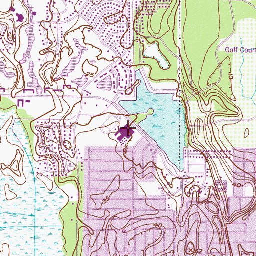 Topographic Map of Andrew Jackson Middle School, FL