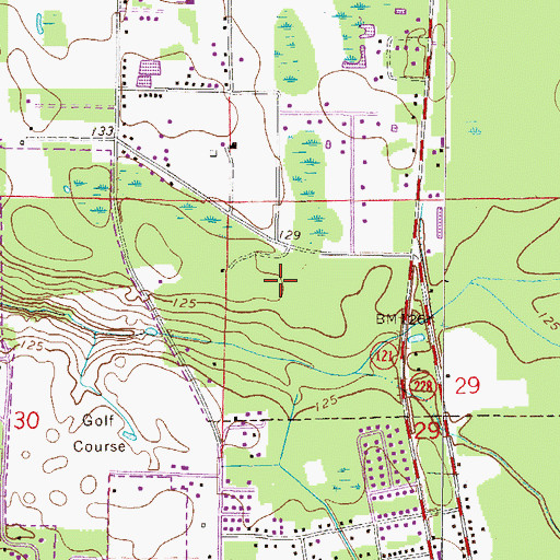 Topographic Map of Macclenny Elementary School, FL