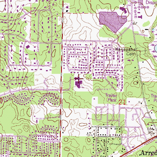 Topographic Map of Kimball Wiles Elementary School, FL