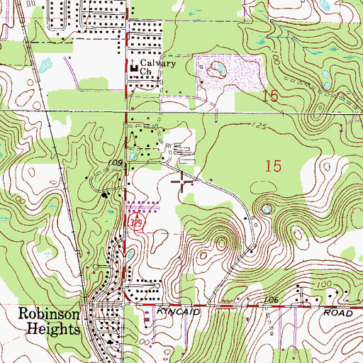 Topographic Map of Prairie View Elementary School, FL