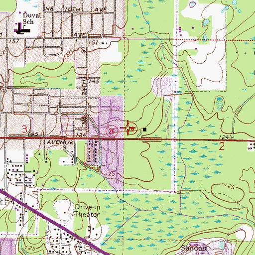 Topographic Map of Agribusiness and Adult Education Center, FL