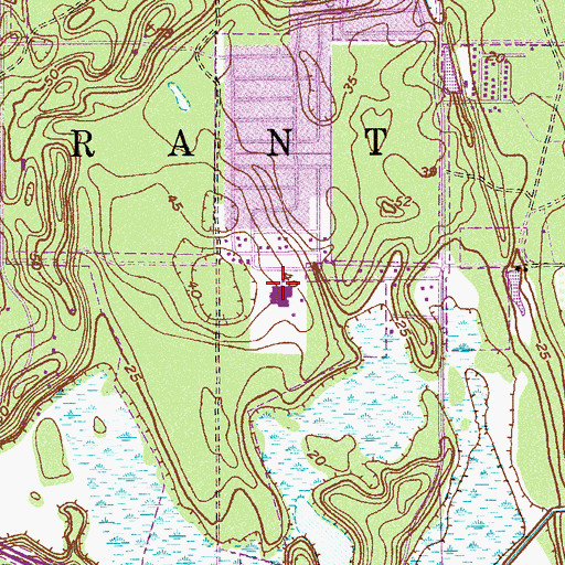 Topographic Map of Imperial Estates Elementary School, FL