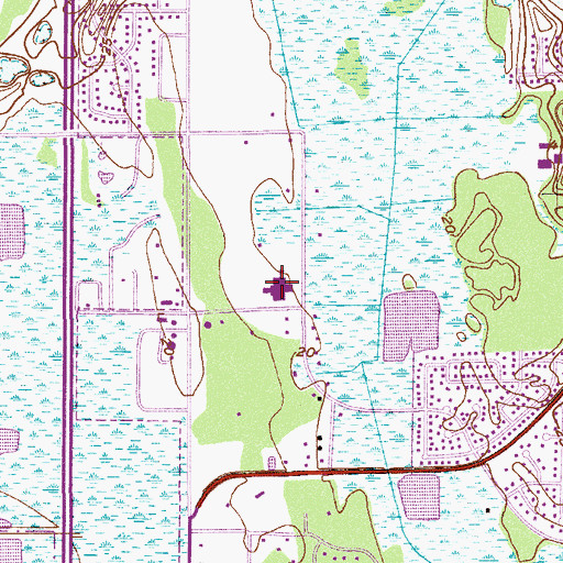 Topographic Map of Apollo Elementary School, FL