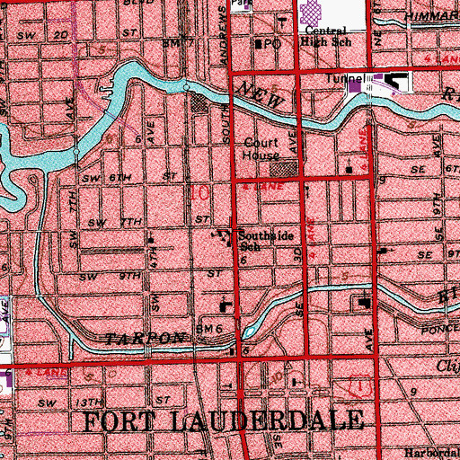 Topographic Map of Vocational, Technical and Adult Education Off Campus, FL