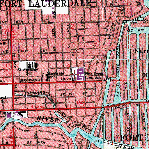 Topographic Map of Exceptional/Student-Off Campus, FL