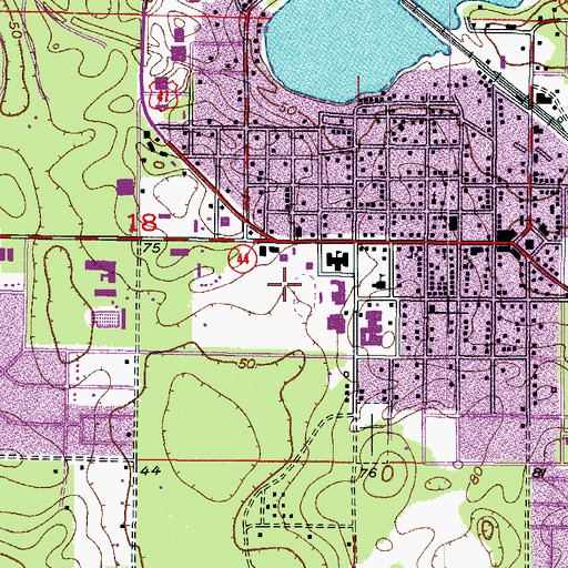 Topographic Map of Citrus High School, FL