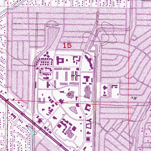 Topographic Map of Community and Adult Education Center, FL