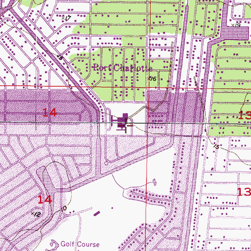 Topographic Map of Neil Armstrong Elementary School, FL