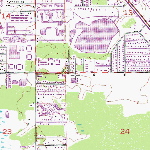 Topographic Map of Avalon Elementary School, FL