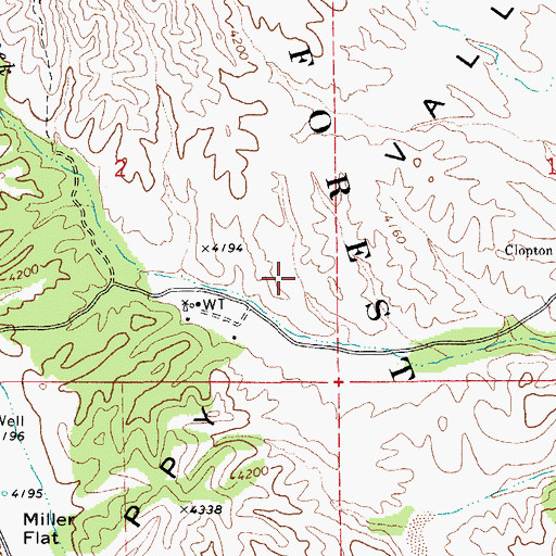Topographic Map of Happy Valley, AZ
