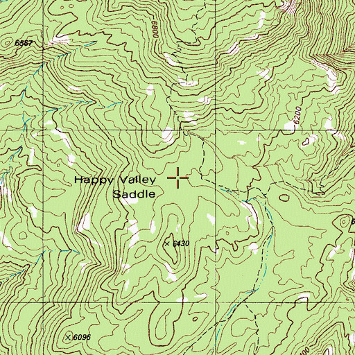 Topographic Map of Happy Valley Saddle, AZ