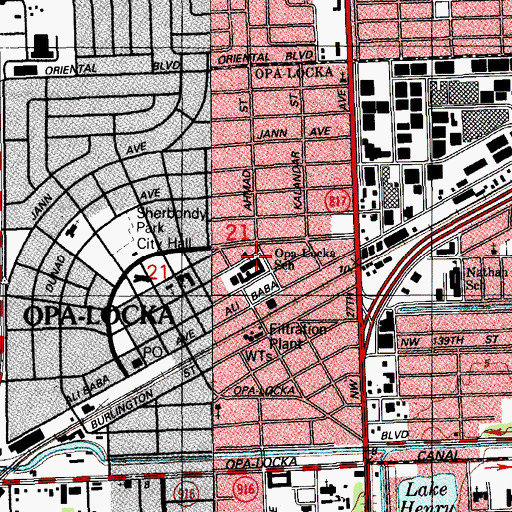 Topographic Map of Doctor Robert B Ingram Elementary School, FL