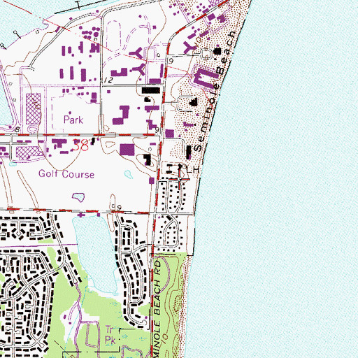 Topographic Map of Saint Johns Light, FL