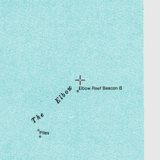 Topographic Map of Elbow Reef Light 6, FL