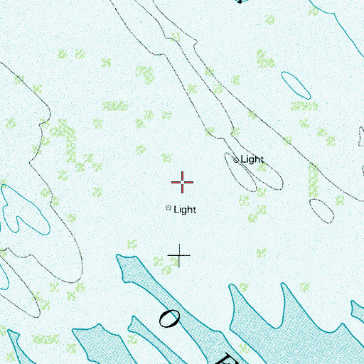 Topographic Map of San Carlos Bay Light 1, FL