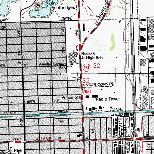 Topographic Map of Home/Hospital Instructional Program, FL