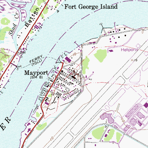 Topographic Map of Marine Science Education Center, FL