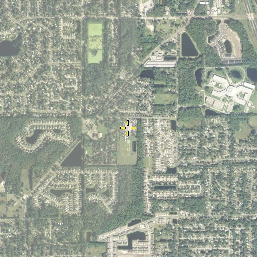 Aerial/Satellite Image of Gregory Drive Elementary School, FL