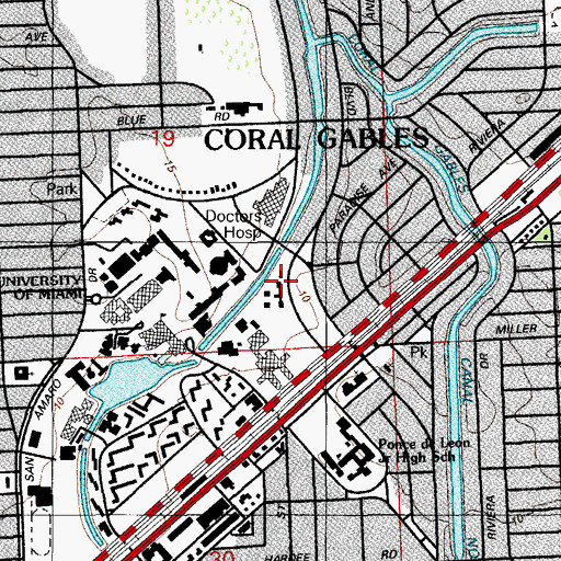 Topographic Map of Henry S West Laboratory School, FL