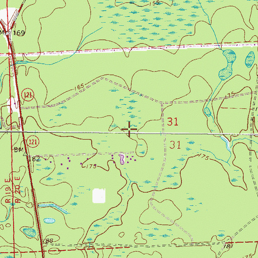Topographic Map of University of Florida Library, FL