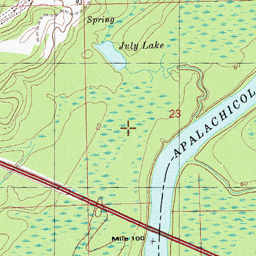 Topographic Map of Judy Lake, FL