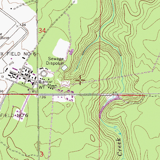 Topographic Map of Green Ponds, FL