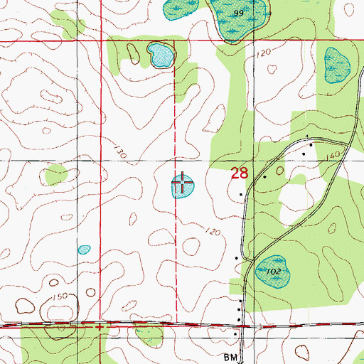 Topographic Map of Pine Log Pond, FL