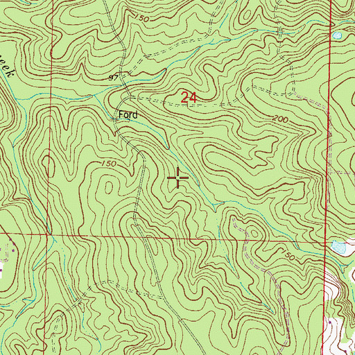 Topographic Map of Smith Mill Pond, FL