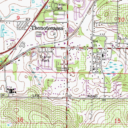 Topographic Map of Natures Classroom, FL