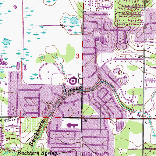 Topographic Map of Kingswood Elementary School, FL