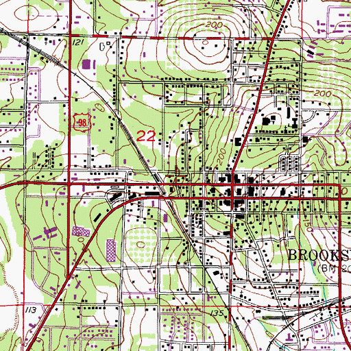 Topographic Map of Hernando County Adult and Community Education, FL