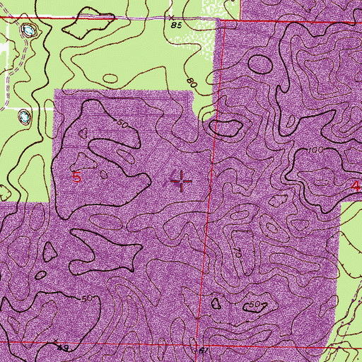 Topographic Map of Spring Hill Elementary School, FL