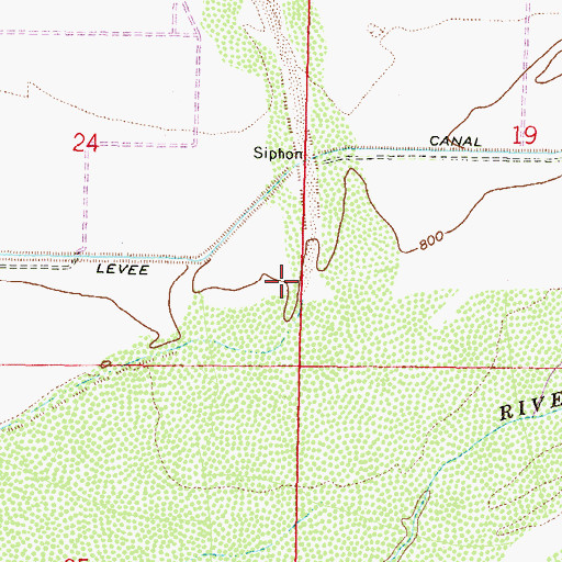 Topographic Map of Hassayampa River, AZ