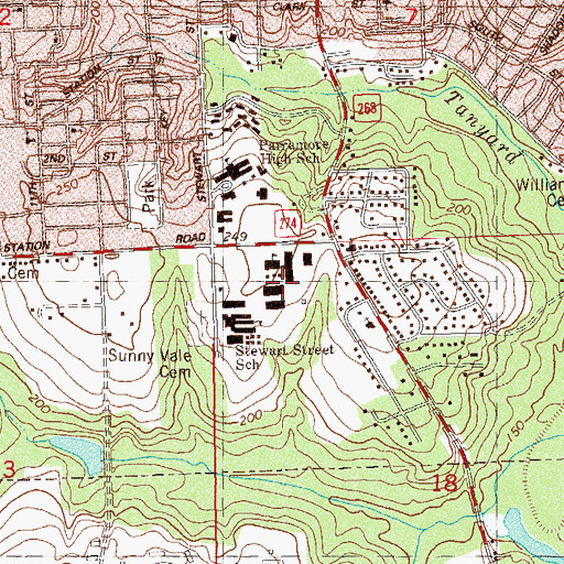 Topographic Map of Gadsden Adult Education Center, FL