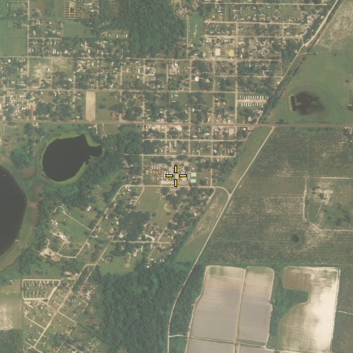 Aerial/Satellite Image of Wimauma Elementary School, FL