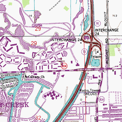 Topographic Map of Broward Community College - North Campus Library, FL