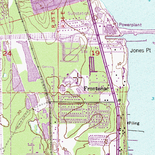 Topographic Map of Brevard Memorial Park, FL