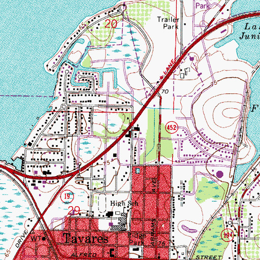 Topographic Map of Non-School Vocational Education, FL