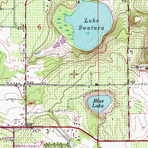 Topographic Map of Eustis Middle School, FL